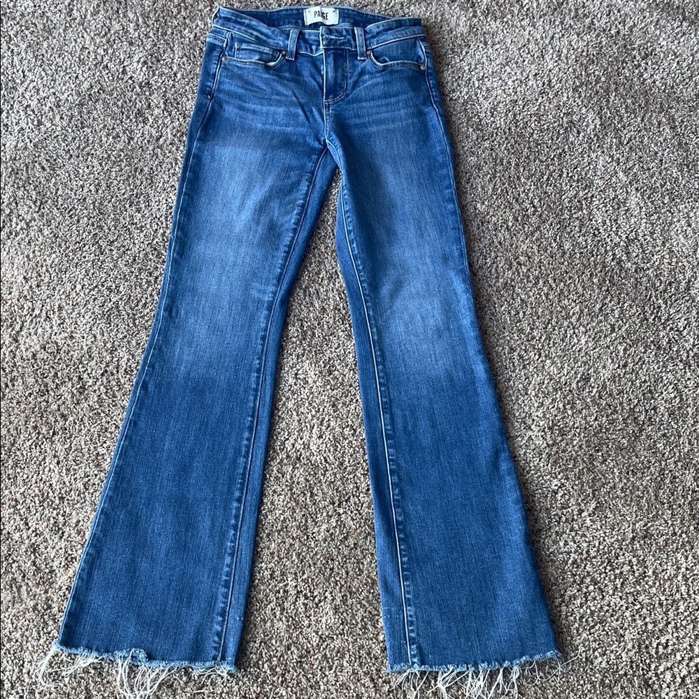 Paige Manhattan raw edge hem jean 24 NWOT